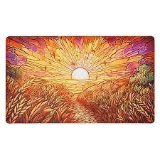 Arcane Fortress - Stained Glass Playmat - Golden Plains